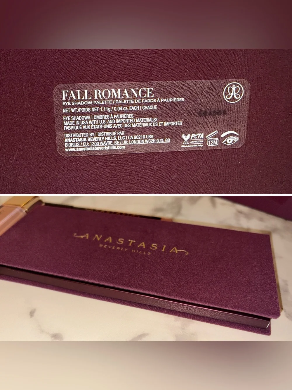 Anastasia Beverly Hills - Fall Romance Deluxe Eye & Lip Trio - New in Box